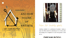 Desktop Screenshot of anchorhouseartists.org