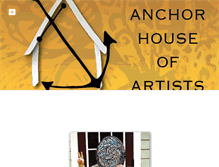 Tablet Screenshot of anchorhouseartists.org